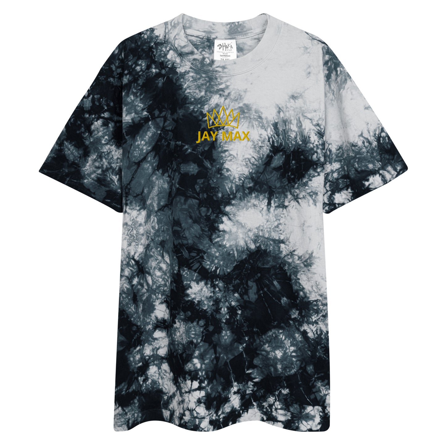 JAY MAX Embroidered & Oversized Tie-Dye Shirt