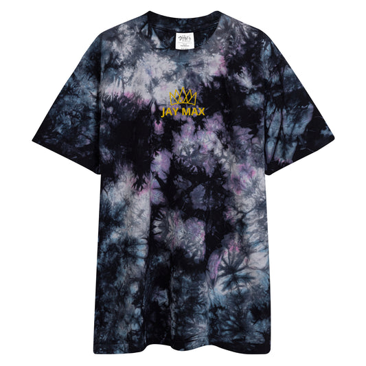 JAY MAX Embroidered & Oversized Tie-Dye Shirt